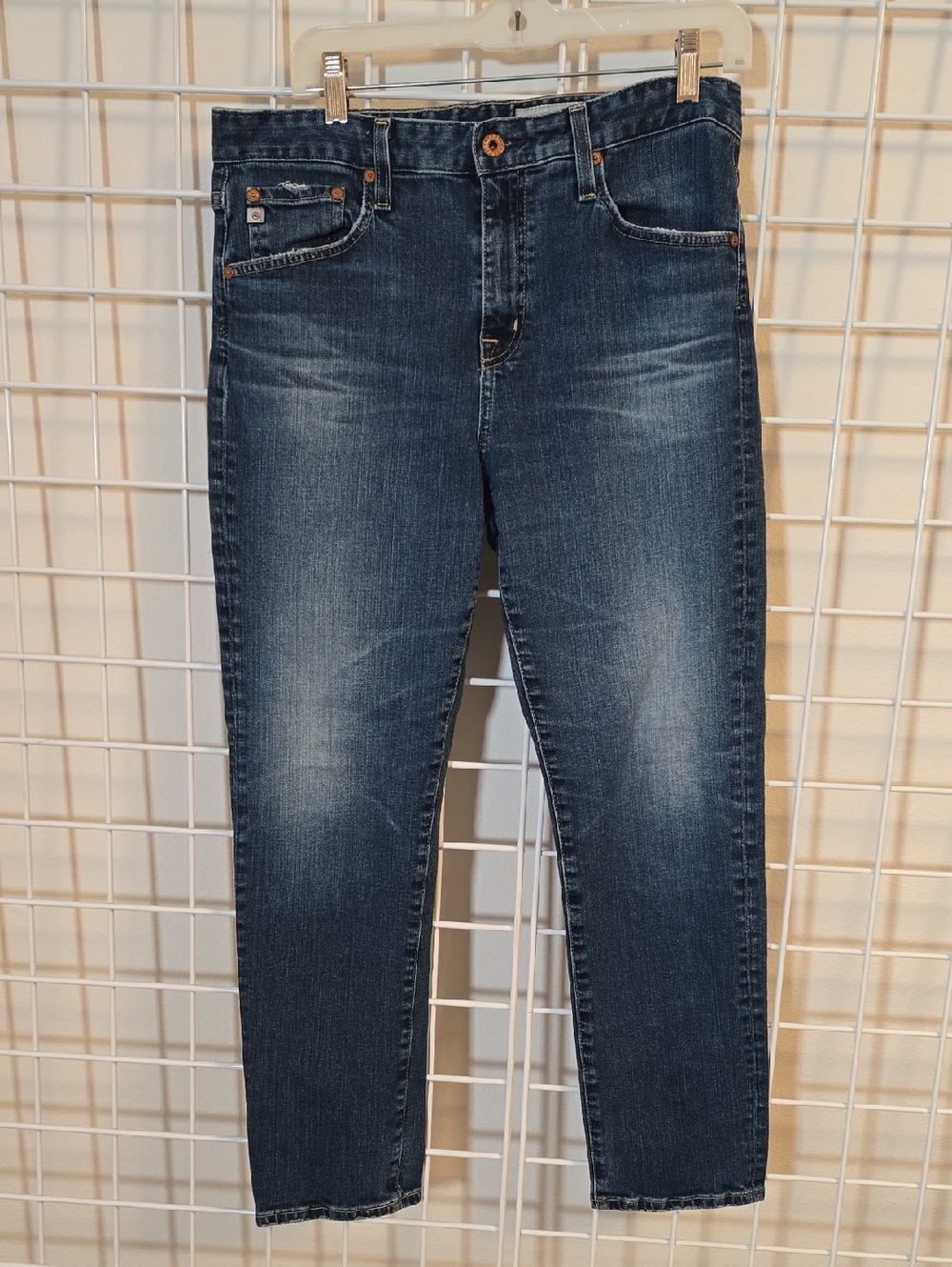 AG Adriano Goldschmied‎ Women’s Ex Boyfriend Jeans in Dark Blue Wash 29R